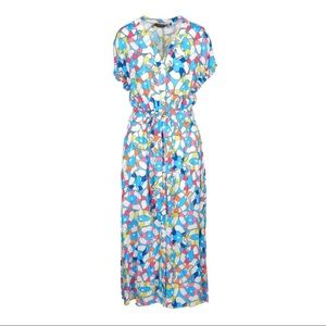 Love Moschino Colorful Geometric Maxi Dress
